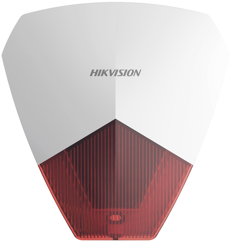 Sirena Estrobo Cableada / Hikvision DS-PS1-R | 2603 - Hikvision DS-PS1-R es una sirena estroboscópica cableada diseñada para la alerta sonora y visual en sistemas de intrusión, potencia acústica de 105 dB, indicador luminoso LED de color rojo
