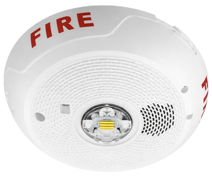 Sirena con Lámpara LED Estroboscópica / System Sensor PC2WLED | 2604 – System Sensor PC2WLED sirena con lámpara LED estroboscópica diseñado para la señalización visual y auditiva en sistemas de seguridad contra incendios, cuenta con tecnología LED