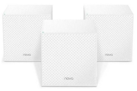 Sistema Wi-Fi Mesh Tenda MW12 / Pack x 3 | 2110 - Sistema WiFi Mesh/Malla para hogar - Pack 3x MV12, 3-Puertos Ethernet Gigabit por nodo, Estándar Inalambrico 802.11ac, Doble banda 2.4 & 5 GHz, 4-Antenas, Velocidad (2.4GHz: 300Mbps, 5Ghz 867Mbps)