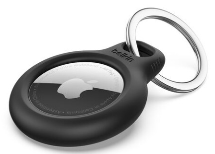 Estuche para AirTag / Belkin F8W973btBLK | 2604 – Belkin F8W973btBLK es un soporte protector diseñado para asegurar y transportar un Apple AirTag. Posee un sistema de cierre de giro y bloqueo, bordes elevados para protección contra impactos y rayones