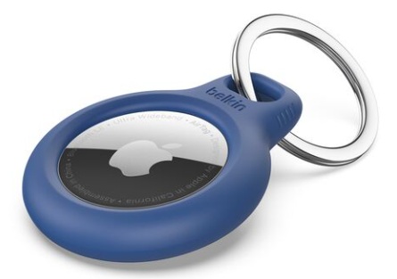 Estuche para AirTag / Belkin F8W973btBLU | 2604 – Belkin F8W973btBLU es un soporte protector diseñado para asegurar y transportar un Apple AirTag. Posee un sistema de cierre de giro y bloqueo, bordes elevados para protección contra impactos y rayones