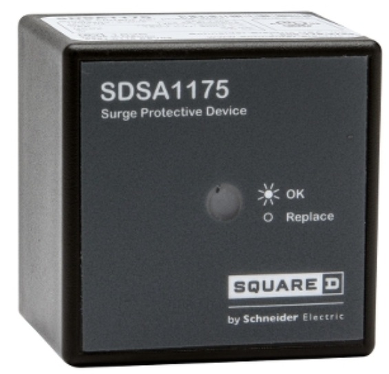 Supresor de picos / APC SDSA1175 | 2607 – Schneider Electric SDSA1175 Dispositivo de protección de sobretensiones de la gama Surgelogic diseñado para proveer supresión de picos transitorios en acometidas residenciales y paneles monofásicos 