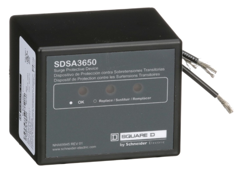Supresor de picos / APC SDSA3650 | 2607 – Schneider Electric SDSA3650 Dispositivo de protección contra sobretensiones transitorias de la gama Surgelogic diseñado para proveer supresión de picos eléctricos de alta corriente en acometidas y paneles