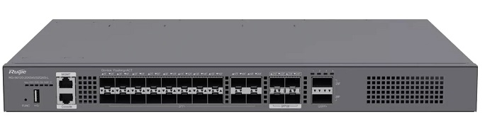 Ruijie RG-S5300-24GT4XS-E / Switch SFP+ 20-Puertos 10G | 2508 - Ruijie RG-S6120-20XS4VS2QXS es un switch de capa 3 totalmente óptico, diseñado para funcionar como núcleo o agregador en redes de tamaño mediano a grande. Arquitectura de alto rendimiento
