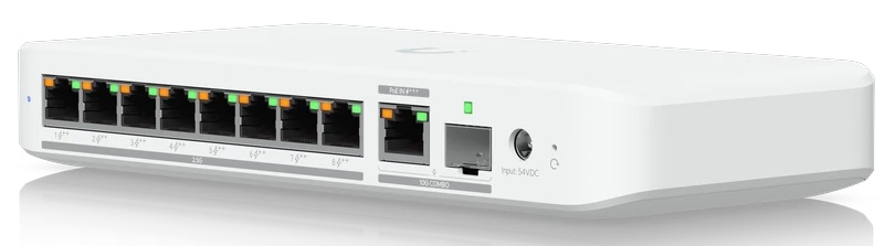 Ubiquiti USW-Flex-2.5G-8-PoE / Switch 8-Puertos PoE | 2606 – Ubiquiti USW-Flex-2.5G-8-PoE Switch diseñado para redes empresariales con alta demanda de velocidad y alimentación remota, Compatible con puntos de acceso y cámaras de alta definición