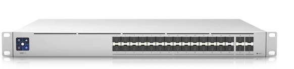 Switch 32-Puertos SFP / Ubiquiti USW-PRO-AGGREGATION | 2507 - Switch Ubiquiti USW-PRO-AGGREGATION gestionado de capa 2 y 3 de alta capacidad de la línea UniFi, Diseñado específicamente para agregación de enlaces de alta velocidad en redes empresariales