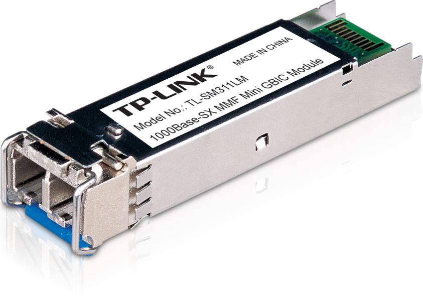 Modulo SFP Multimodo 550m / TP-Link TL-SM311LM | 2502 - Módulo Mini-GBIC para Fibra Multimodo 50/125μm o 62.5/125μm, Longitud de Onda: 850nm, Longitud máxima del Cable 550m, Velocidad Transferencia de Datos 1.25Gbps, Tipo de Puerto: LC/UPC, Estándares