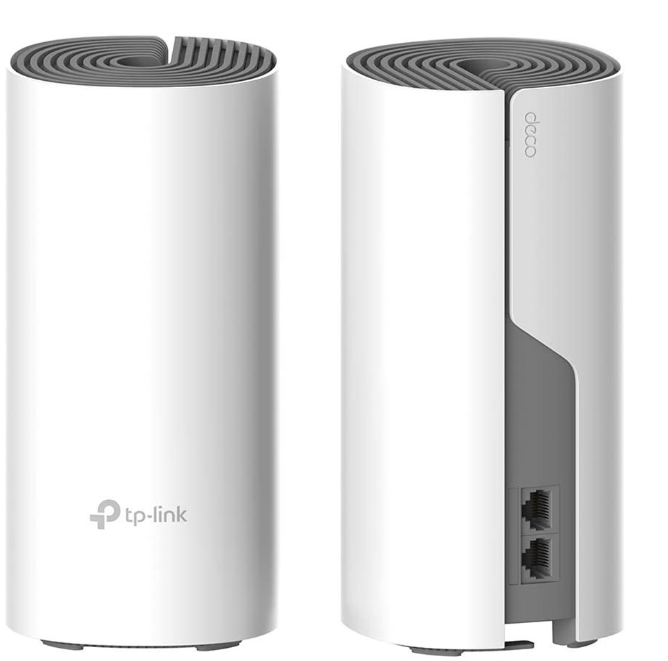 Router Mesh Wi-Fi 5 1167 Mbps / TP-Link DECO E4 Pack x1 | 2501 - Sistema Mesh Wi-Fi 5 de doble banda con 2x Antenas internas, Modos de funcionamiento: AP & Router, Estandar inalambrico 802.11ac, Velocidad 1167 Mbps (300 Mbps a 2.4Ghz + 867 Mbps a 5Ghz)