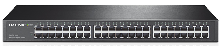 Switch 48-Puertos / TP-Link TL-SG1048 | 2411 - Switch No Administrable, 48 LAN Ports Gigabit, No Incluye Puertos SFP, Switching Capacity 96Gbps, Packet Forwarding Rate 71.4Mpps, MAC Table 8K, Buffer Memory 16Mb, Jumbo Frame 10KB, auto MDI/MDIX 