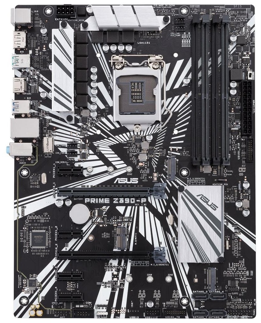 Tarjeta Madre Intel / ASUS PRIME Z390-P | 2605 – ASUS PRIME Z390-P es una tarjeta madre diseñada para ensamble de computadores de alto rendimiento, equipada con zócalo Intel LGA 1151 compatible con procesadores de novena y 8va generación, chipset Intel