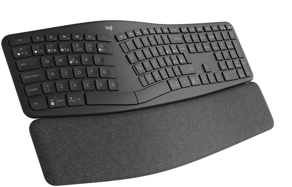 Teclado Ergonómico / Logitech ERGO K860 | 2402 - Teclado ergonómico Logitech 920-009845 Inalambrico, Conexión: USB-A, Bluetooth 5.0, Baterias: 2x AAA, Alcance: 10 m, Cifrado inalámbrico, Dimensiones: 233 x 456 x 48 mm, Peso: 1160 g, Parte No. 9200098