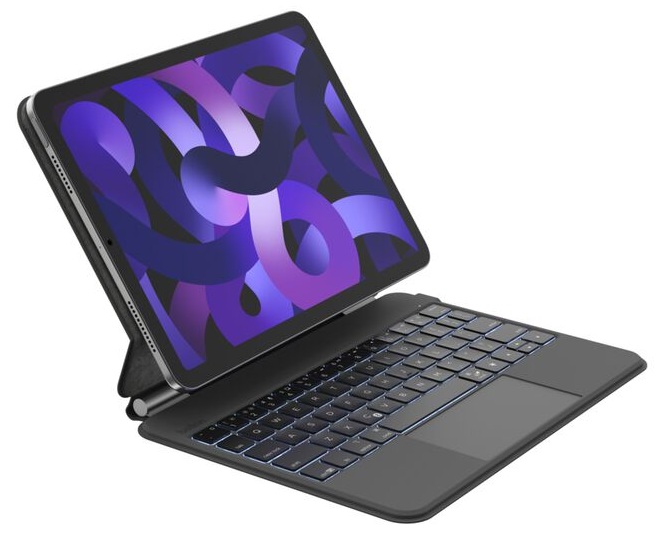 Teclado para iPad / Belkin BBZ002tt-V2 | 2604 – Belkin BBZ002tt-V2 Teclado con funda diseñado para convertir el iPad Pro en una estación de trabajo móvil, conectividad Bluetooth, trackpad de gran tamaño con soporte multigestos, teclas retroiluminadas