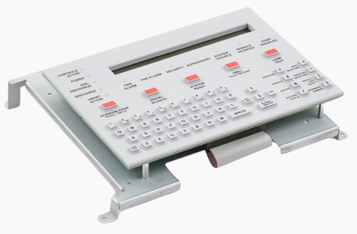 Teclado con Pantalla / Notifier KDM-R2 | 2604 - Notifier KDM-R2 es un módulo de interfaz de usuario diseñado para la visualización y control local de paneles de incendio NFS2-640, permite la programación y operación del sistema mediante una pantalla