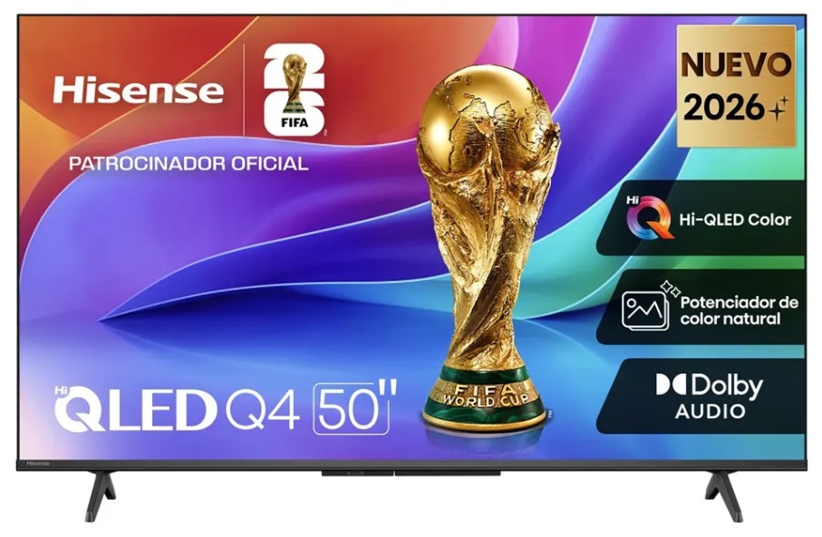Hisense 50Q4SV / Smart TV 50'' QLED Full HD | 2605 – Hisense 50Q4SV Televisor diseñado para recepción y reproducción de video, tecnología QLED 1920 x 1080, Quantum Dot Color, tasa de refresco 60Hz, tiempo de respuesta 9.5ms, sistema operativo VIDAA