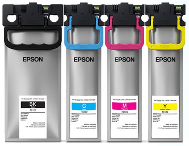 Tinta para Epson WorkForce Pro WF-C579R / T01C | 2412 - Tinta Original Epson T01C. El Kit Incluye: T01C120 Negro, T01C220 Cian, T01C320 Magenta, T01C420 Amarillo. Rendimiento: 10.000 Páginas Negro / 5.000 Páginas Color al 5%, Epson WF-C579R