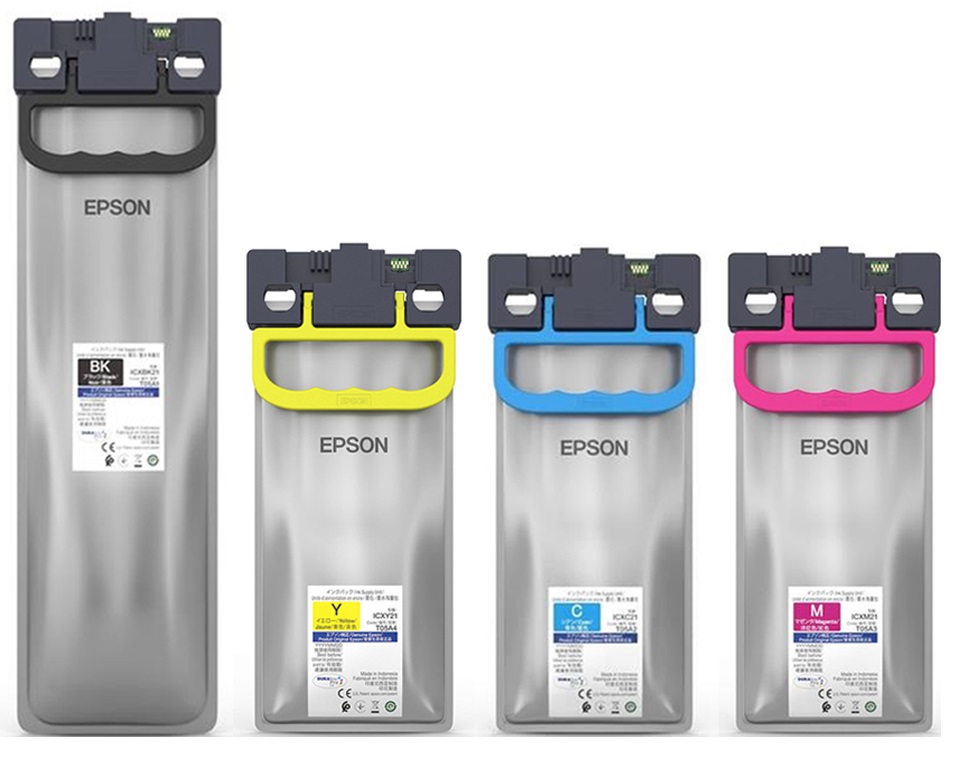 Tinta para Epson WorkForce Pro WF-C878R | 2503 - Tinta Original Epson T05A. El Kit Incluye: T05A100 Negro, T05A200 Cian, T05A300 Magenta, T05A400 Amarillo. Rendimiento Estimado 20.000 Páginas al 5% para Negro & Color.