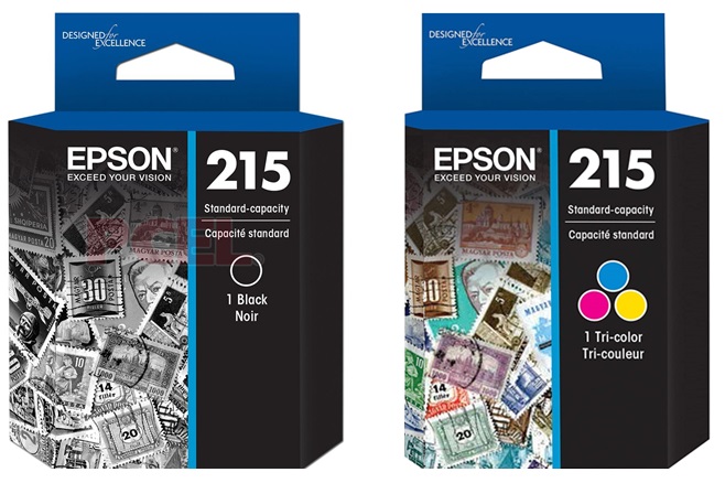 Tinta para Epson WorkForce WF-100 | 2500 - Tinta Original Epson 215 - El Kit Incluye: T215120-AL Negro, T215520-AL Tricolor. 