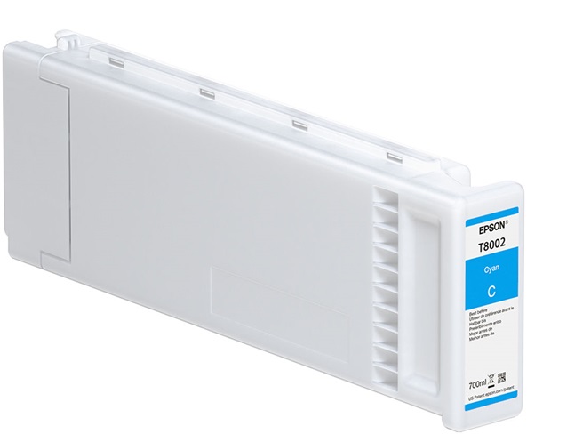 Tinta Epson T8002 / Cian 700 ml | 2503 - Cartucho de Tinta Original Epson T800200 Cian de 700 ml. Impresoras Compatibles: Epson SureColor P10000 P20000 