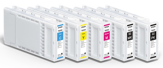 Tinta para Plotter Epson SureColor SC-T3070 / 350ml | 2500 - Tinta Original Epson UltraChrome XD2. El Kit Incluye: T693100 Negro Photo, T693200 Cyan, T693300 Magenta, T693400 Amarillo, T693500 Negro Matte.