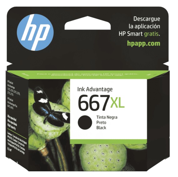 Tinta HP 667XL / Negra 480 Pag | 2405 331 / 3YM81AL - Tinta HP 667XL Negro. Rendimiento: 480 Páginas al 5%. HP 1275 2374 2375 2774 2775 4175 4178 6075 6475 