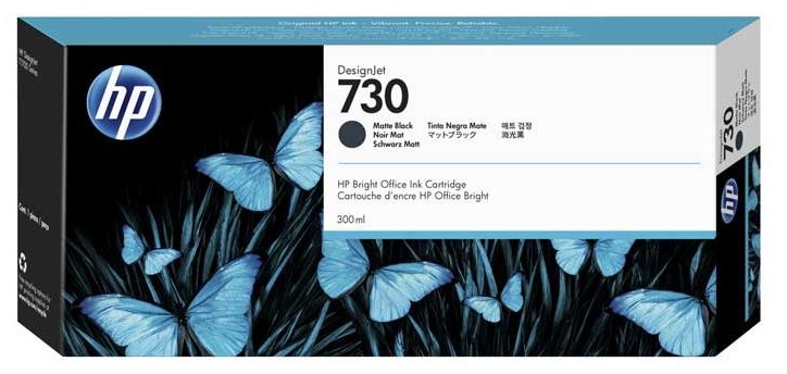 Tinta HP 730 P2V71A Negro Mate / 300ml | 2405 - Cartuchos de Tinta Original HP P2V71A Negro Mate de 300 ml