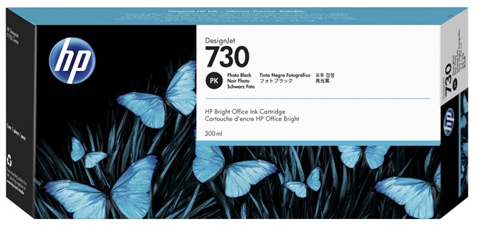 Tinta HP 730 P2V73A Negro Fotográfico / 300ml | 2405 - Cartuchos de Tinta Original HP P2V73A Negro Fotográfico de 300 ml