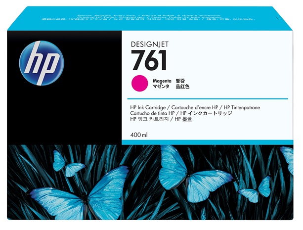 Tinta HP 761 CM993A / Magenta 400 ml | 2405 - Tinta HP CM993A Capacidad 400 ml. Plotter HP T7100 T7200