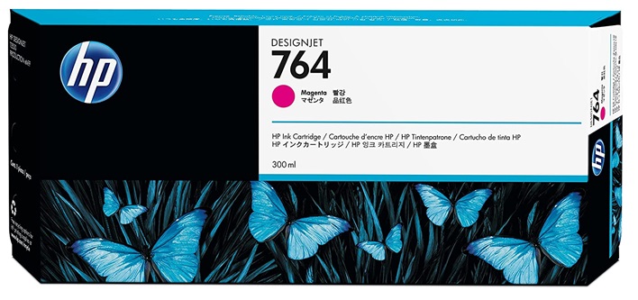 Tinta HP 764 C1Q14A / Magenta 300ml | 2405 - Tinta HP C1Q14A. Capacidad 300 ml. Plotter HP T3500