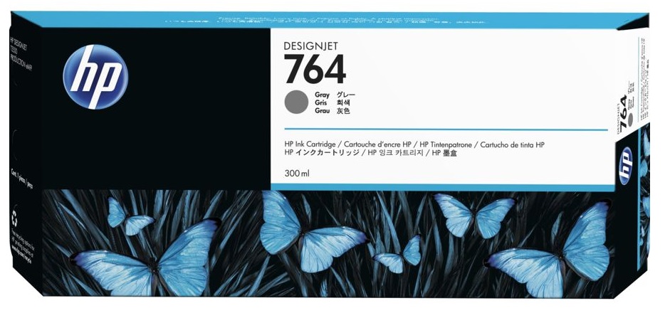 Tinta HP 764 C1Q18A / Gris 300ml | 2405 - Tinta HP C1Q18A. Capacidad 300 ml. Plotter HP T3500
