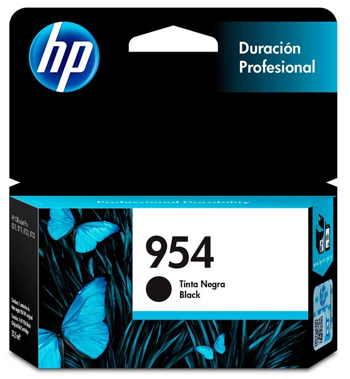 Tinta HP 954 L0S59AL Negro / 1K | 2405 - Cartuchos de Tinta HP L0S59AL Negro. Rendimiento Estimado: 1000 Paginas al 5%