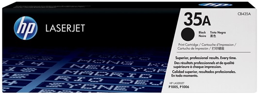 Toner para HP P1005 / HP 35A | 2502 - Toner Original HP CB435A Negro. Rendimiento 1.500 Páginas al 5%.