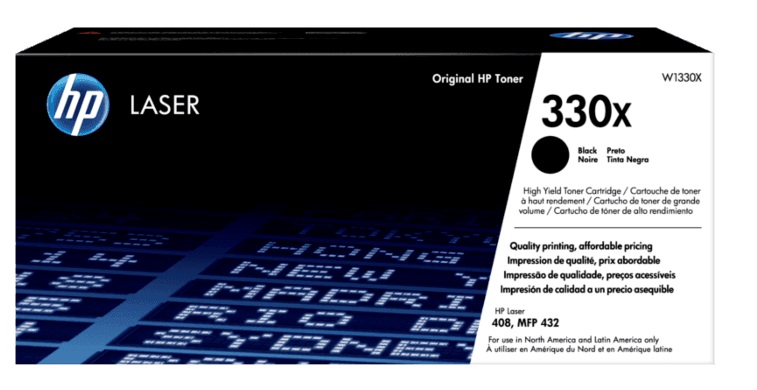 Toner para HP 408dn / HP 330X | 2503 - Toner Original HP W1330X Negro. Rendimiento 15.000 Páginas al 5%. Modelos Compatibles: HP Laser MFP 408 408dn 