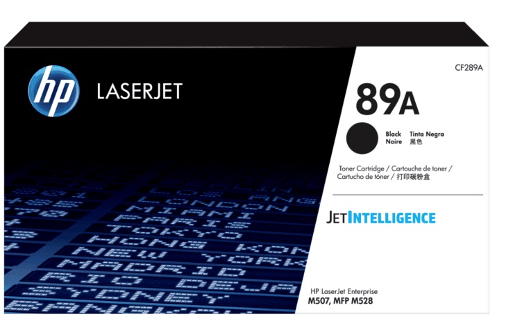 Toner para HP M507dn / HP 89A | 2502 - Toner Original HP CF289A Negro. Rendimiento 5.000 Páginas al 5%. Modelos compatibles: HP LaserJet Enterprise M507dn M507dng M507n M507x 