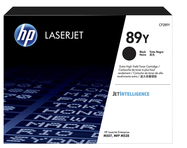 Toner HP  89Y CF289Y / Negro 20k | 2502 - Toner Original HP CF289Y Negro. Rendimiento 20.000 Páginas al 5%. Impresoras compatibles: HP LaserJet Enterprise M507 M528 