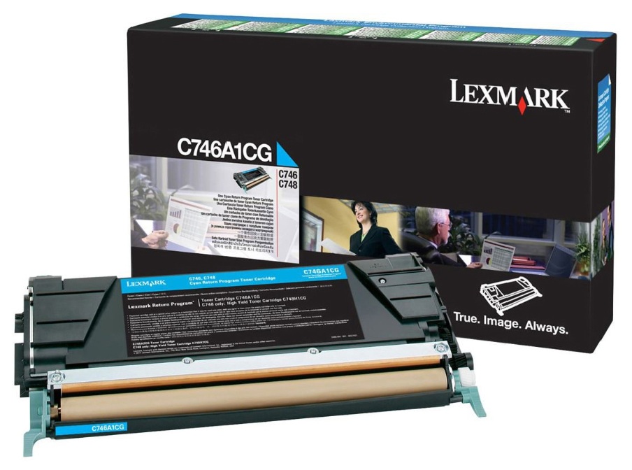 Toner Cian 7k / Lexmark X746A1CG | 2605 – Lexmark X746A1CG es un tóner diseñado para impresión láser color, rendimiento de 7000 páginas estándar, color cian, compatible con series C746, C748 y X748, formulado para proporcionar una interacción precisa