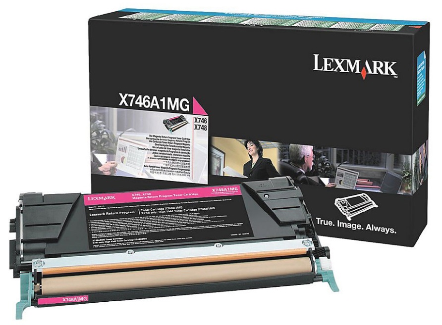 Toner Magenta 7k / Lexmark X746A1MG | 2605 – Lexmark X746A1MG es un tóner diseñado para impresión láser color, rendimiento de 7000 páginas, color magenta, compatible con series C746, C748 y X748, ofrece resultados cromáticos vibrantes y precisos