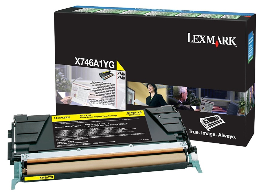 Toner Amarillo 7k / Lexmark X746A1YG | 2605 – Lexmark X746A1YG es un tóner diseñado para impresión láser color, rendimiento de 7000 páginas, color amarillo, compatible con series C746, C748 y X748, integrado con chips inteligentes para monitoreo