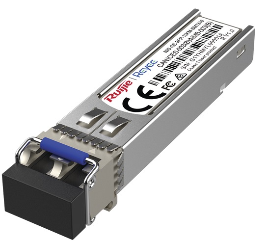 Transceiver SFP  1.25G 10Km SMF / Ruijie NIS-GE-SFP-10KM-SM1310 | 2508 - Ruijie NIS-GE-SFP-10KM-SM1310 es un módulo transceptor SFP diseñado para redes Gigabit Ethernet sobre fibra óptica monomodo. Permite transmitir datos a alta velocidad (1.25 Gbps)