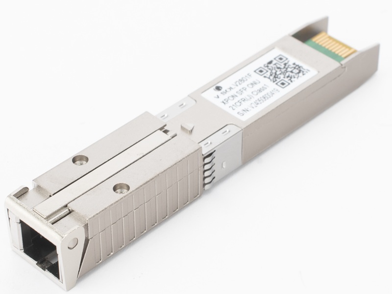 Transceiver SFP a ONT/ONU EPON o GPON / V-SOL V2801-F | 2502 - Transceptor SFP a ONU EPON o GPON, Tasa de transferencia: 1 Gbps, Longitud de onda: TX 1310 nm & RX 1490 nm, Conector: SC/UPC, Fibra Monomodo (SMF), Distancia de transferencia máxima: 20 Km