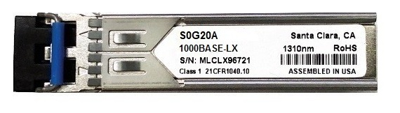 Transceptor SFP 1 Gbps SMF 10km / HPE Aruba S0G20A | 2605 – HPE Aruba S0G20A es un transceptor de factor de forma SFP diseñado para conexiones de fibra óptica de largo alcance, posee una velocidad de transferencia de 1 Gbps, opera bajo el estándar 1G LX, 
