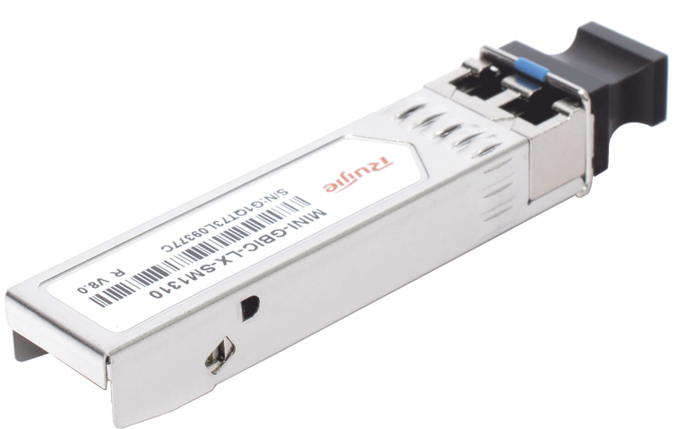 Transceiver  1.25G 10Km SMF / Ruijié MINI-GBIC-LX-SM1310 | 2508 - Ruijie MINI-GBIC-LX-SM1310 es un módulo transceptor óptico SFP diseñado para enlaces de fibra monomodo (SMF) de hasta 10 Km. Es ideal para interconectar switches, routers y servidores