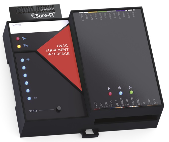 Transmisor Inalámbrico Multipunto / Sure-Fi DS005HVACEXP(CO) | 2604 - Sure-Fi DS005HVACEXP(CO) es un expansor remoto multipunto diseñado para ampliar sistemas HVAC inalámbricos mediante la adición de 8 salidas de relevador, 1.6 km de obstrucciones