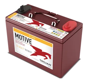 Batería AGM ciclo profundo / Trojan 31-AES | 2607 – Trojan MOTIVE 31-AES Batería AGM ciclo profundo Libre de mantenimiento de 12V, optimizada para equipos de limpieza de pisos, vehículos recreativos, plataformas elevadoras, aplicaciones marinas