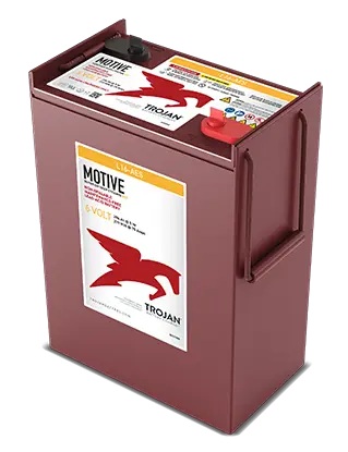 Batería AGM ciclo profundo / Trojan L16-AES | 2607 – Trojan MOTIVE L16-AES Batería AGM VRLA de ciclo profundo libre de mantenimiento de 6V optimizada para aplicaciones de fuerza motriz, plataformas elevadoras, equipos de limpieza y almacenamiento