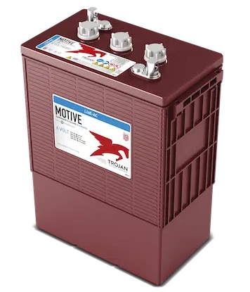 Batería de plomo-ácido inundada / Trojan L16E-AC | 2607 – Trojan MOTIVE L16E-AC es una batería de ciclo profundo de plomo-ácido inundada de 6V para aplicaciones de plataformas elevadoras, equipos de limpieza de pisos, vehículos recreativos y sistemas