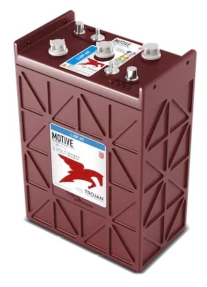 Batería de plomo-ácido inundada / Trojan L16P-AC | 2607 – Trojan MOTIVE L16P-AC es una batería de ciclo profundo de plomo-ácido inundada de 6V para aplicaciones de plataformas elevadoras y equipos de limpieza de pisos. Tecnología: Plomo-ácido inundada