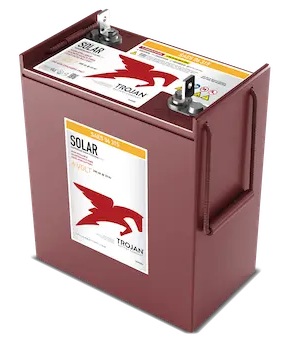 Batería AGM para energía solar / Trojan SAES06315 | 2607 – Trojan Solar SAES 06 315 es una batería AGM VRLA de ciclo profundo de 6V optimizadas para almacenamiento de energía solar y sistemas de respaldo. Tecnología: VRLA AGM (Absorbent Glass Mat) 