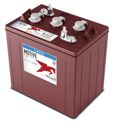 Batería de plomo-ácido inundada / Trojan SSIG06290 | 2607 – Trojan Solar SSIG 06 290 Batería ciclo profundo de plomo-ácido inundada 6V para aplicaciones de almacenamiento de energía solar y sistemas de energía renovable. Tecnología: Plomo-ácid 265 AH