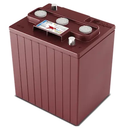 Batería de plomo-ácido inundada / Trojan TE35 | 2607 – Trojan Motive TE35 es una batería ciclo profundo de 6V optimizada para aplicaciones de tracción, energía renovable y respaldo de energía. Capacidad: 245 Ah (20-Hr), Tecnología: Plomo-ácido inundada
