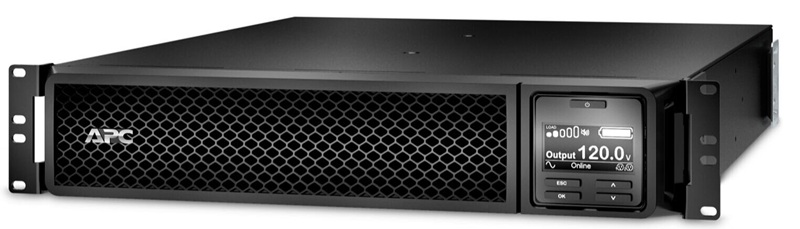 UPS Online de 3KVA / APC SRT3000RMXLA | 2507 – UPS Smart-UPS SRT APC SRT3000RMXLA con doble conversión, Forma de onda: Senoidal pura, Potencia nominal: 2.7KW / 3KVA, Voltaje E/S: 120VAC, Frecuencia de entrada: 40–70 Hz, Frecuencia de salida: 50/60 Hz